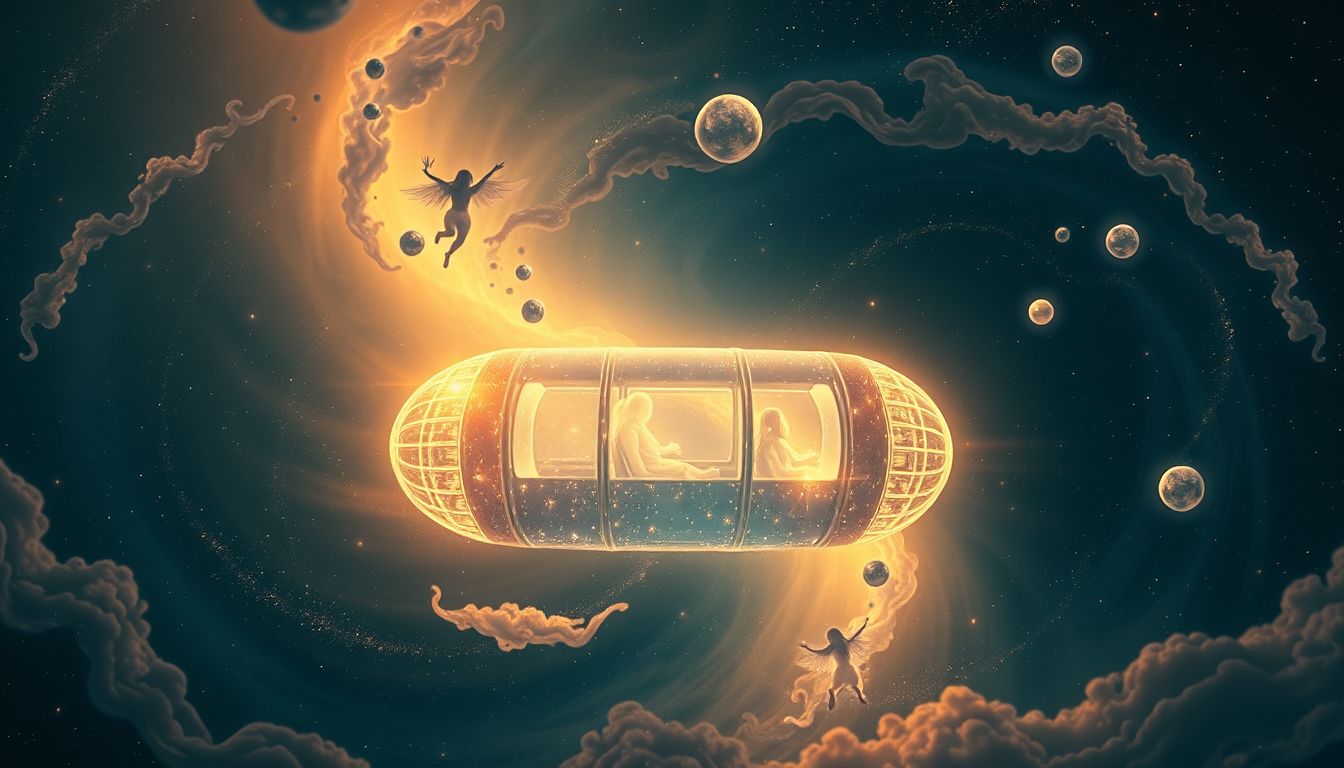 Das Fahrzeug im Kreis symbolisiert festgefahrene Lebenssituationen im Traum.