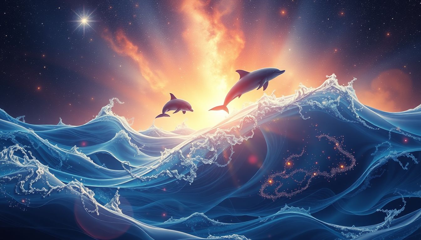Träume von Delfinen in Wellen offenbaren verborgene Intuition und Harmonie.