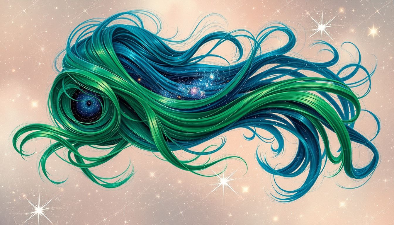 Grüne oder blaue Haare im Traum symbolisieren oft kreative Rebellion.