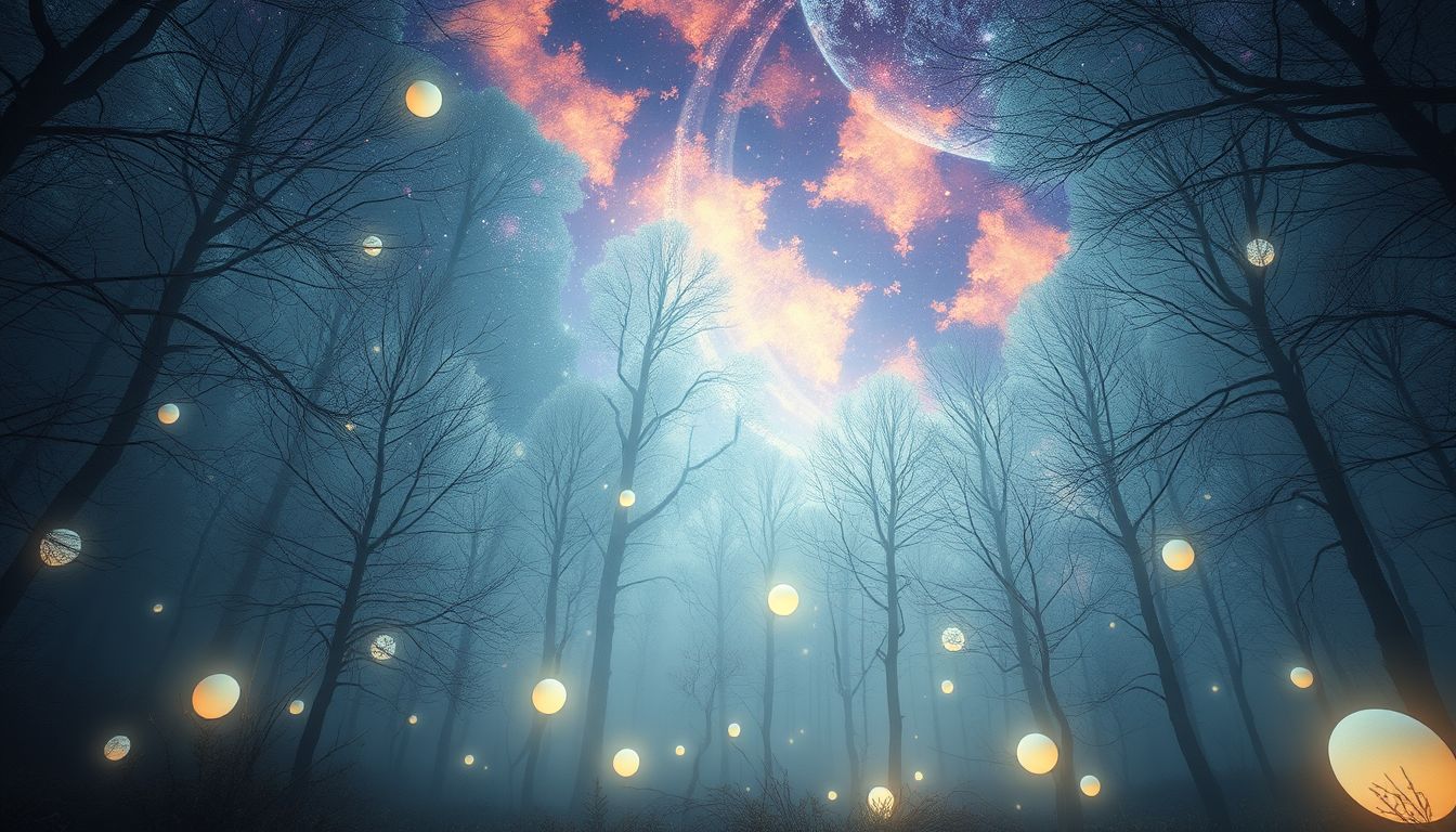 Im Wald symbolisieren Marshmallow-Träume Geborgenheit und innere Ruhe.