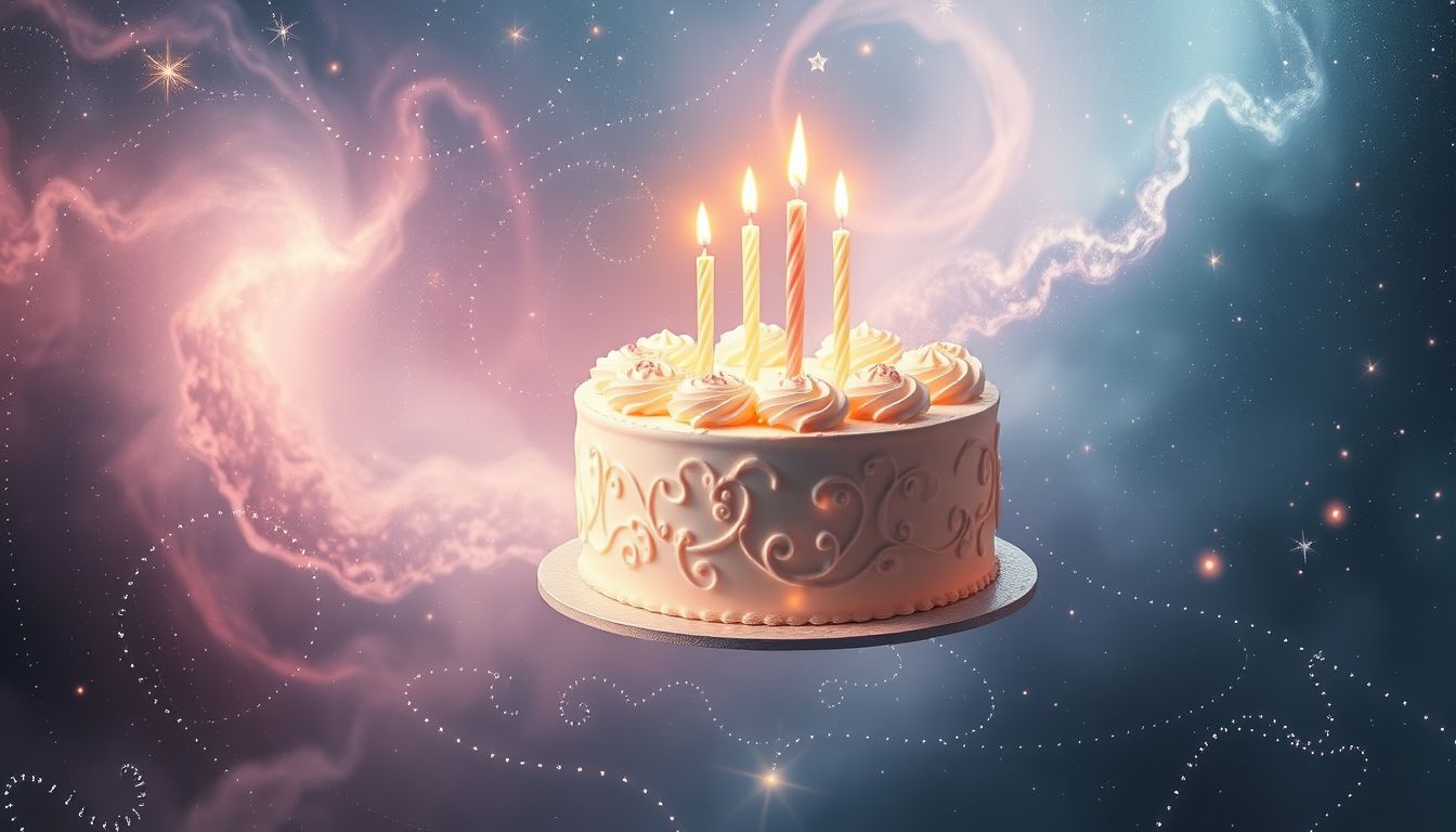 Ein perfekt dekorierter Geburtstagskuchen symbolisiert erfüllte Wünsche.