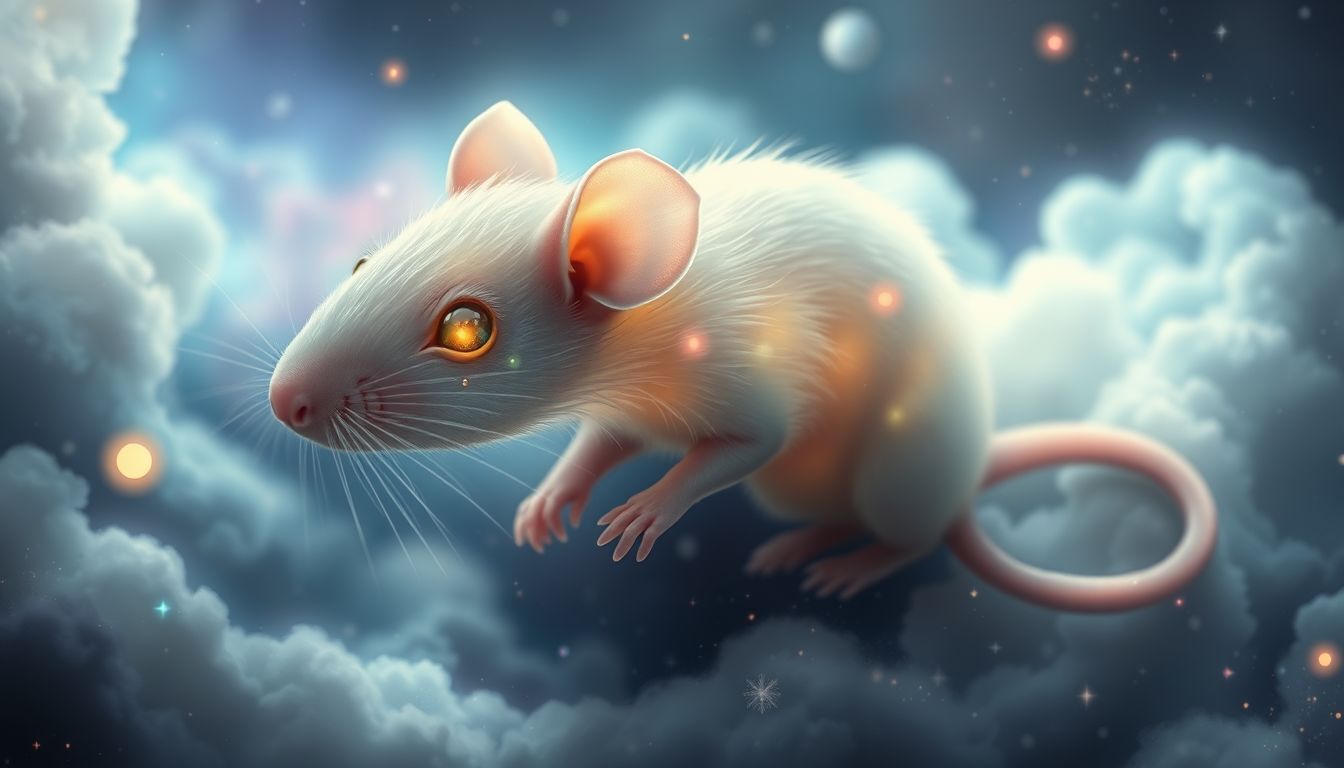 Eine weinende Ratte symbolisiert verborgene Schuld und emotionale Konflikte.