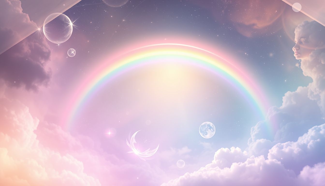 Ein Regenbogen im Traum symbolisiert oft innere Veränderung und Hoffnung.