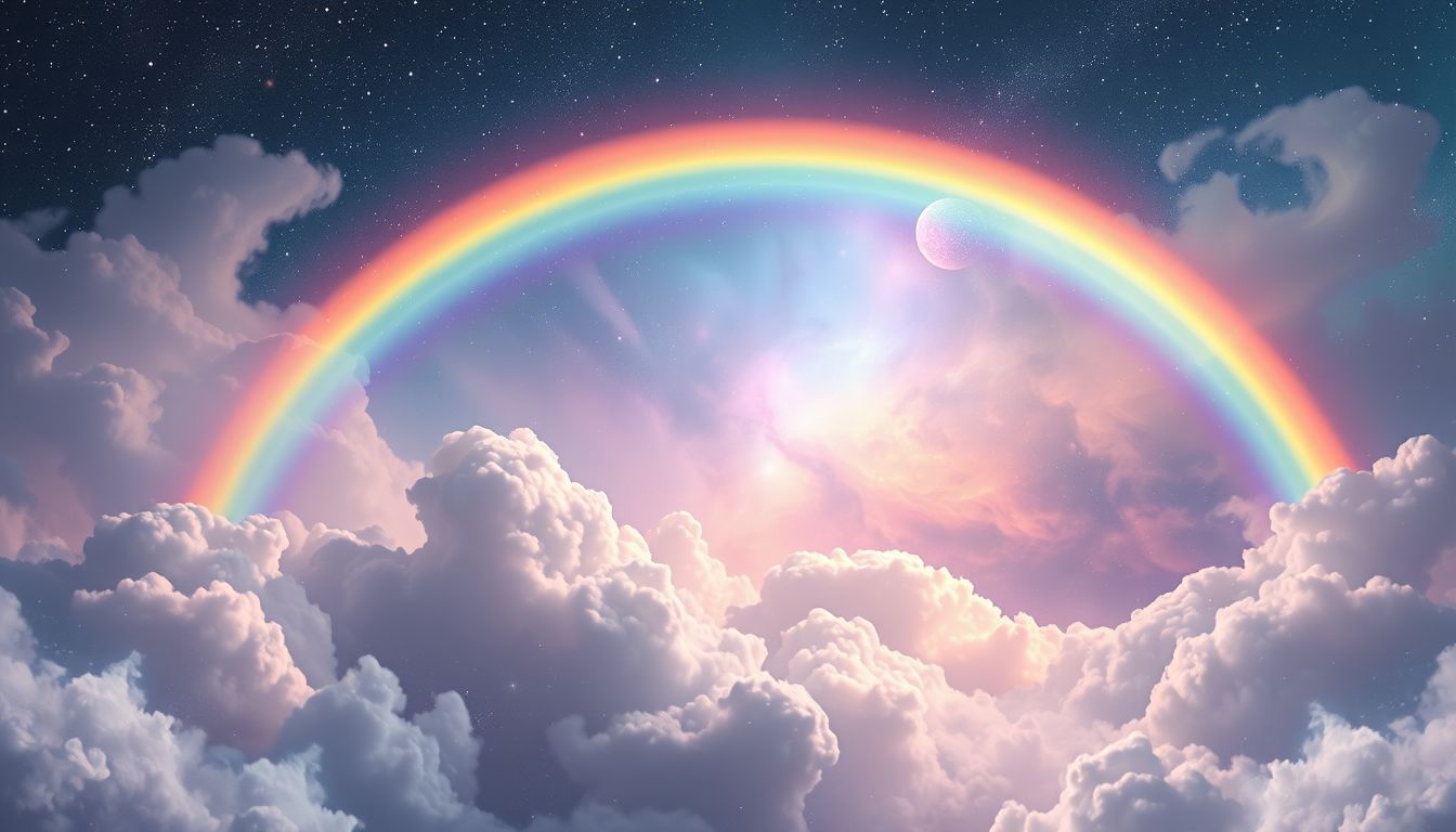Ein Regenbogen nach Sturm symbolisiert Hoffnung und Neubeginn im Traum.