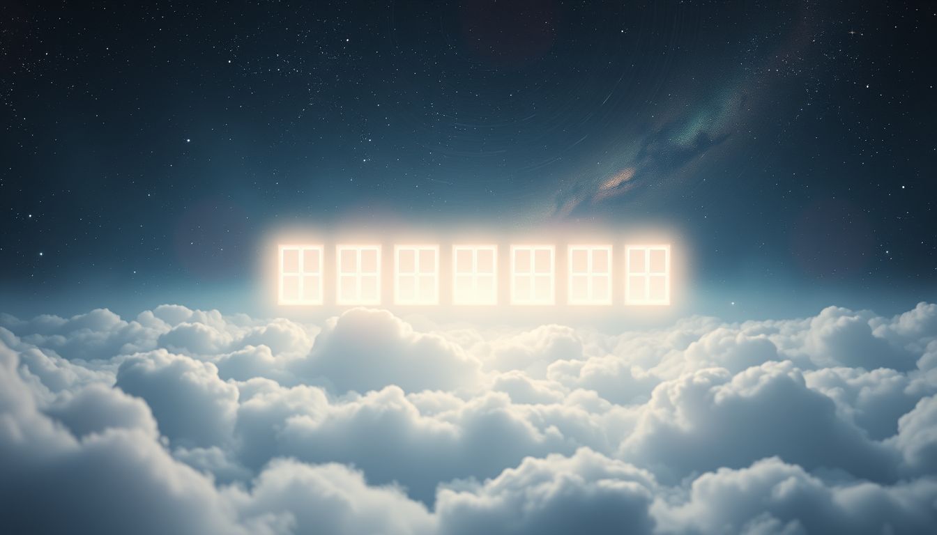 Ein Fensterreihe im Krankenhaus symbolisiert Hoffnung und Heilung im Traum.