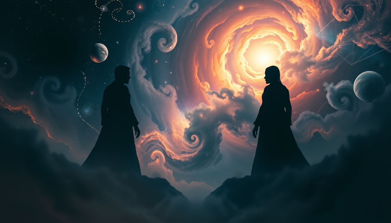 Ein Doppelgänger symbolisiert oft verborgene Ängste und innere Konflikte.