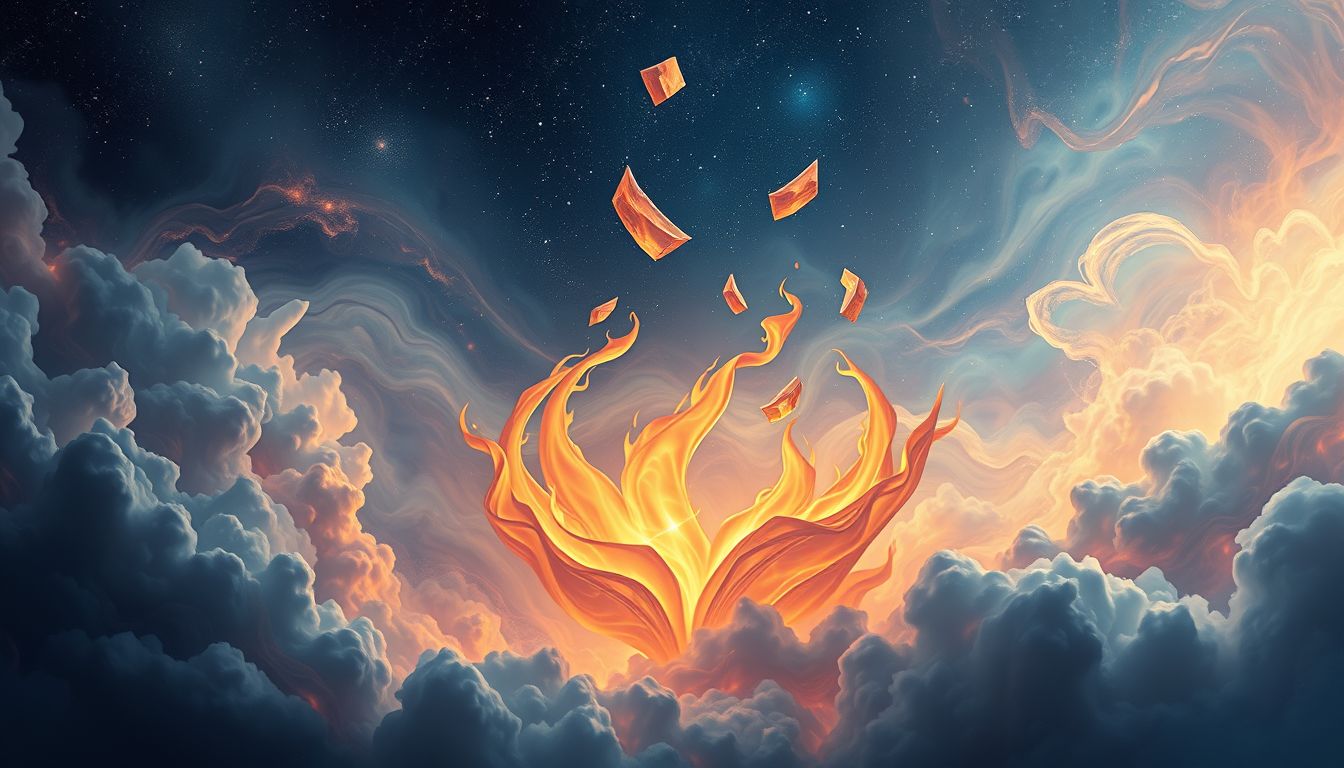 Das Verbrennen eines Albums symbolisiert das Loslassen alter Erinnerungen.