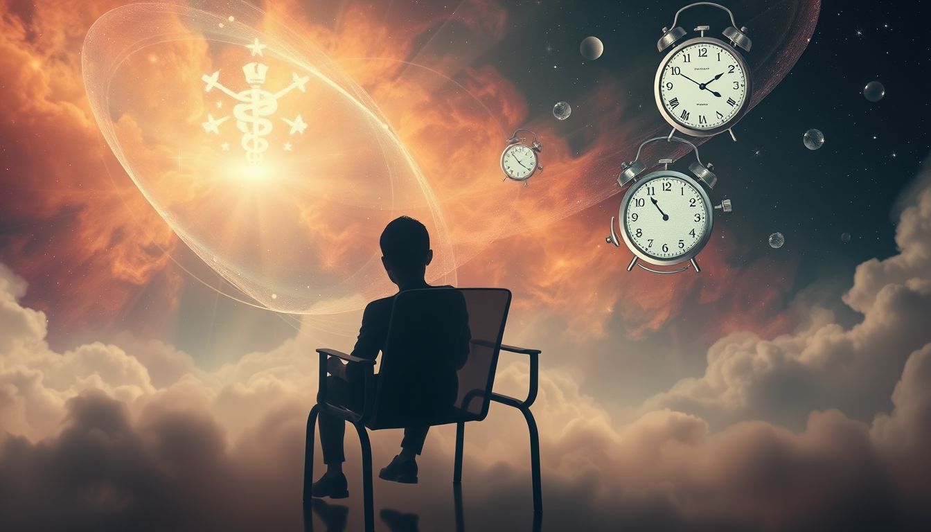 Das Wartezimmer symbolisiert oft Angst vor Krankheit und Ungewissheit.