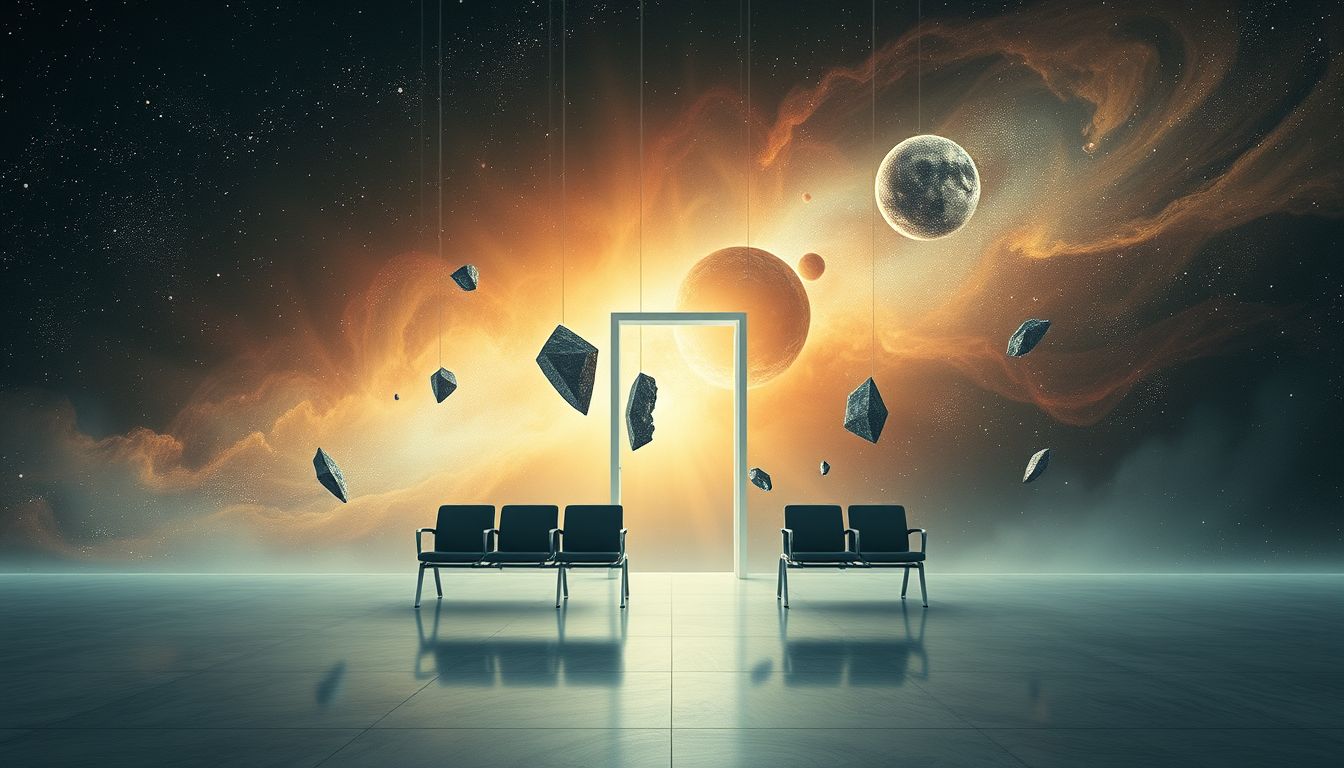 Das wartezimmer ohne Tür symbolisiert gefangene Ausweglosigkeit im Traum.