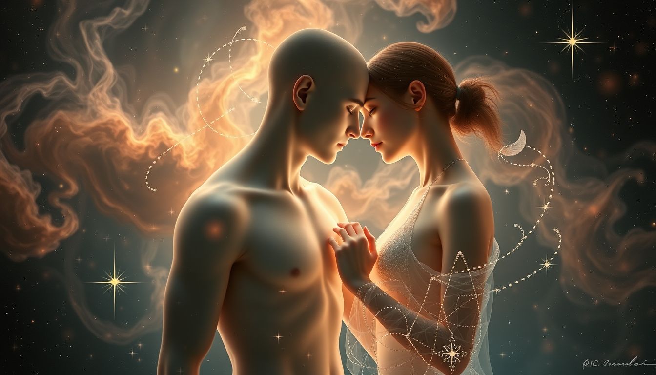 Das Berühren des Oberkörpers symbolisiert oft tiefe emotionale Verbundenheit.