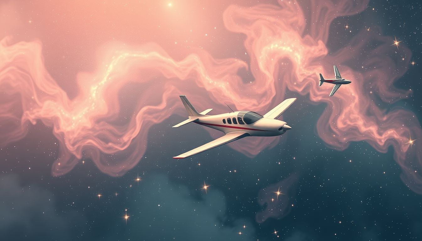 Das Fliegen im Privatflugzeug symbolisiert Freiheit und persönliche Selbstbestimmung.