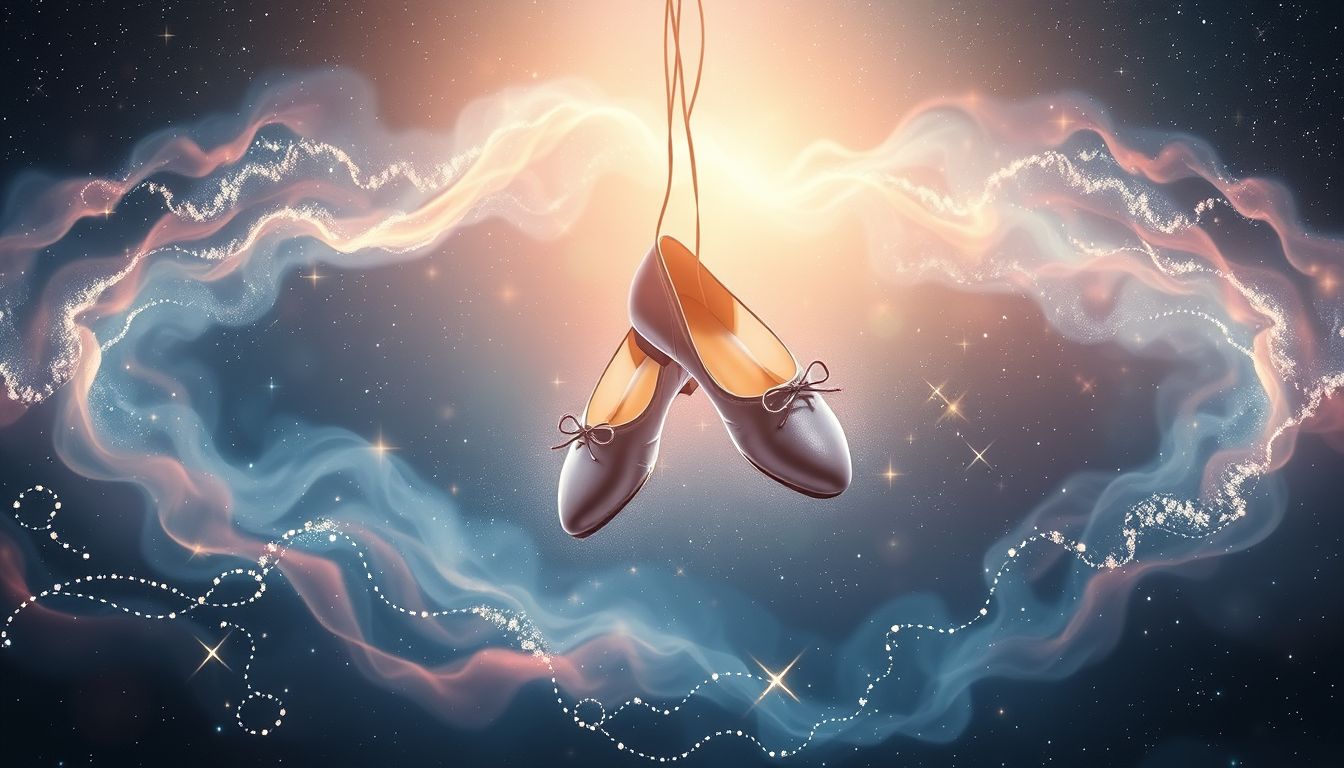 Tanzschuhe symbolisieren im Traum oft Lebensfreude und innere Balance.