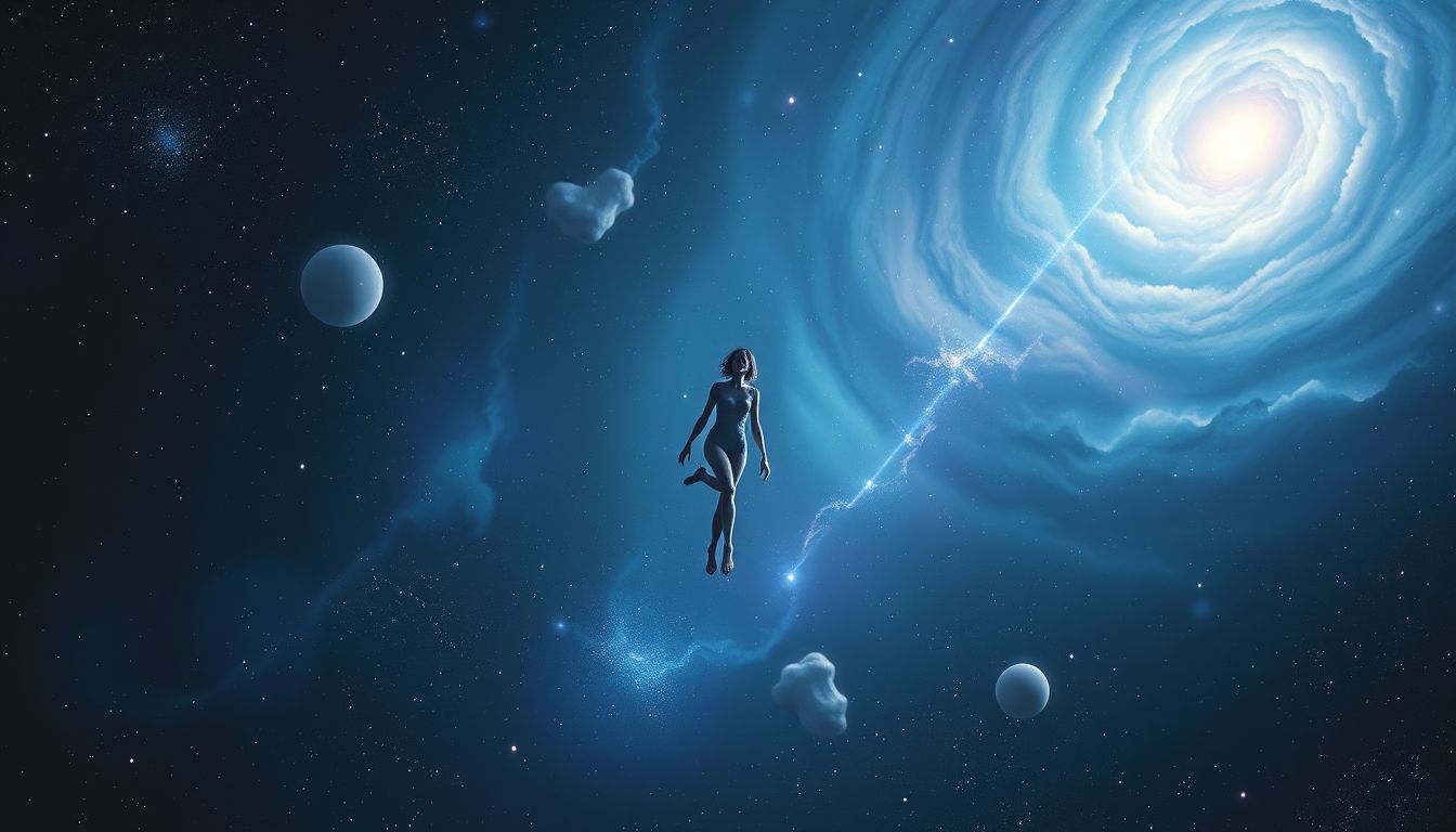 Die starre Körperhaltung im Traum symbolisiert emotionale Blockaden und Unsicherheit.