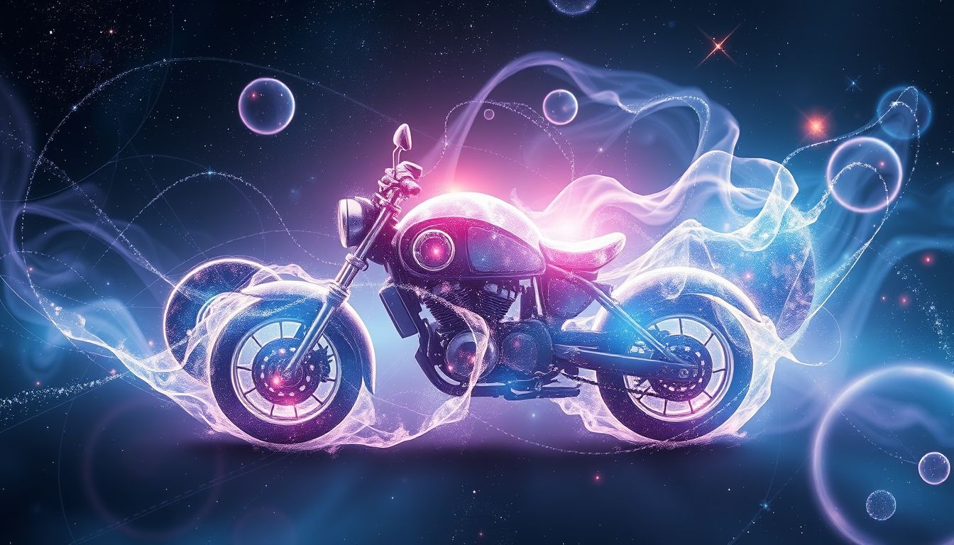 Ein neues Motorrad symbolisiert im Traum Freiheit und Neuanfang.