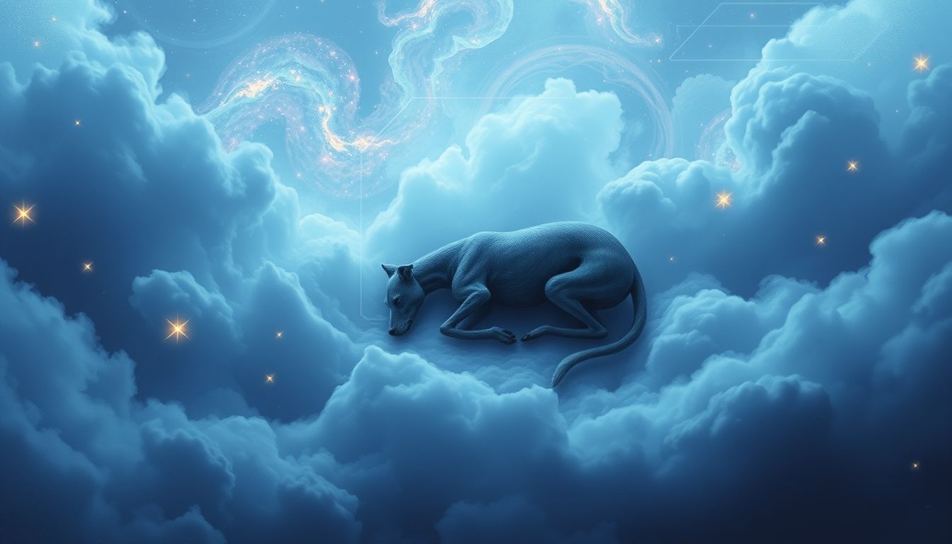 Ein ängstlicher Windhund im Traum symbolisiert innere Unsicherheit.