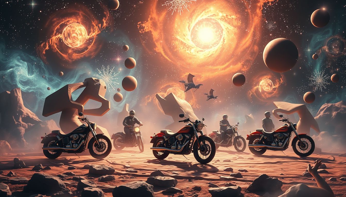 Das Besuchen einer Biker-Party symbolisiert Freiheit und Gemeinschaft.
