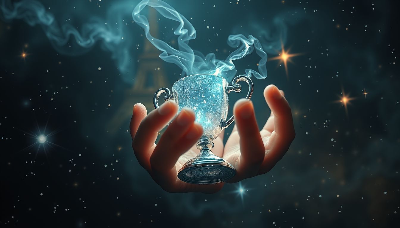 Einen Pokal stehlen symbolisiert innere Konflikte und unverdiente Triumphe.