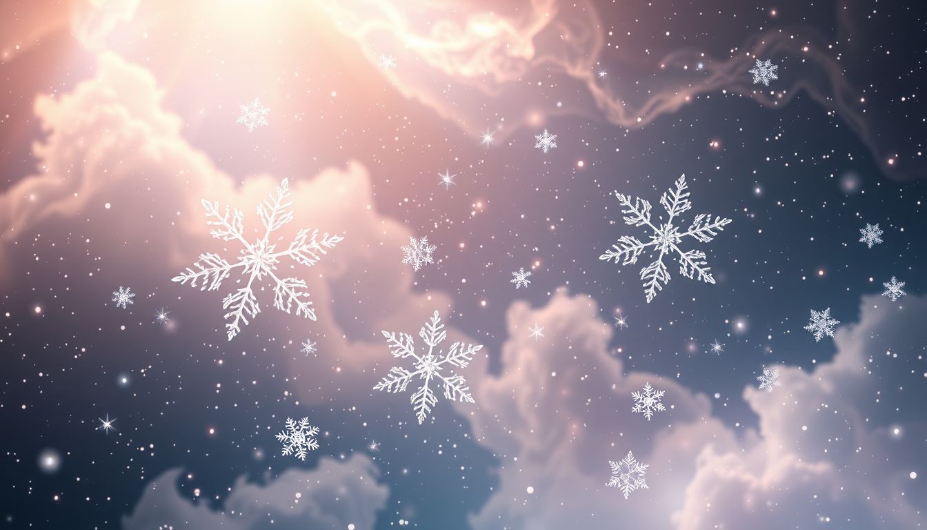 Glänzender Schnee symbolisiert Reinheit und verborgene Neuanfänge.