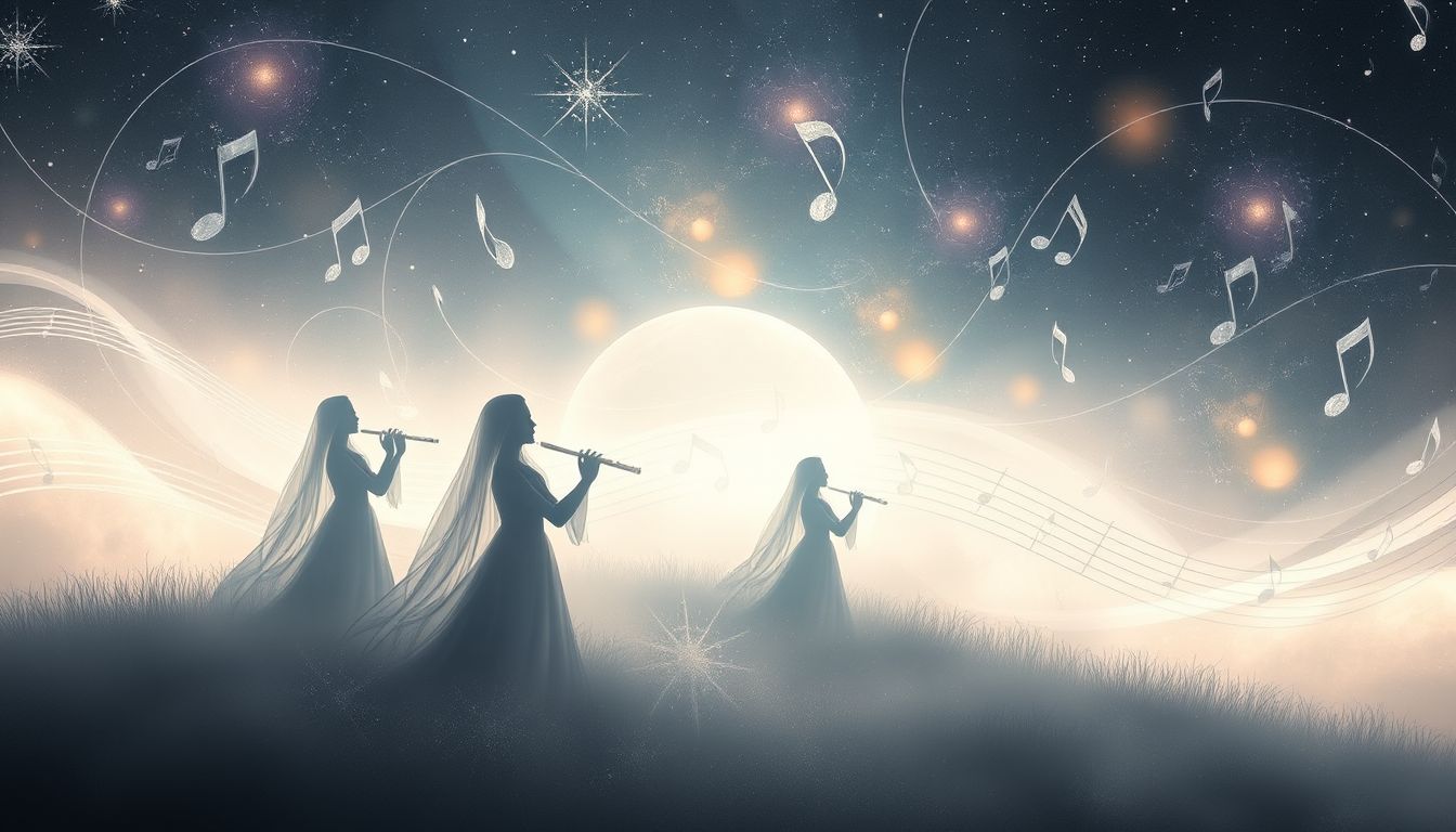 Jemand anderen Querflöte spielen hören symbolisiert Harmonie und Inspiration.