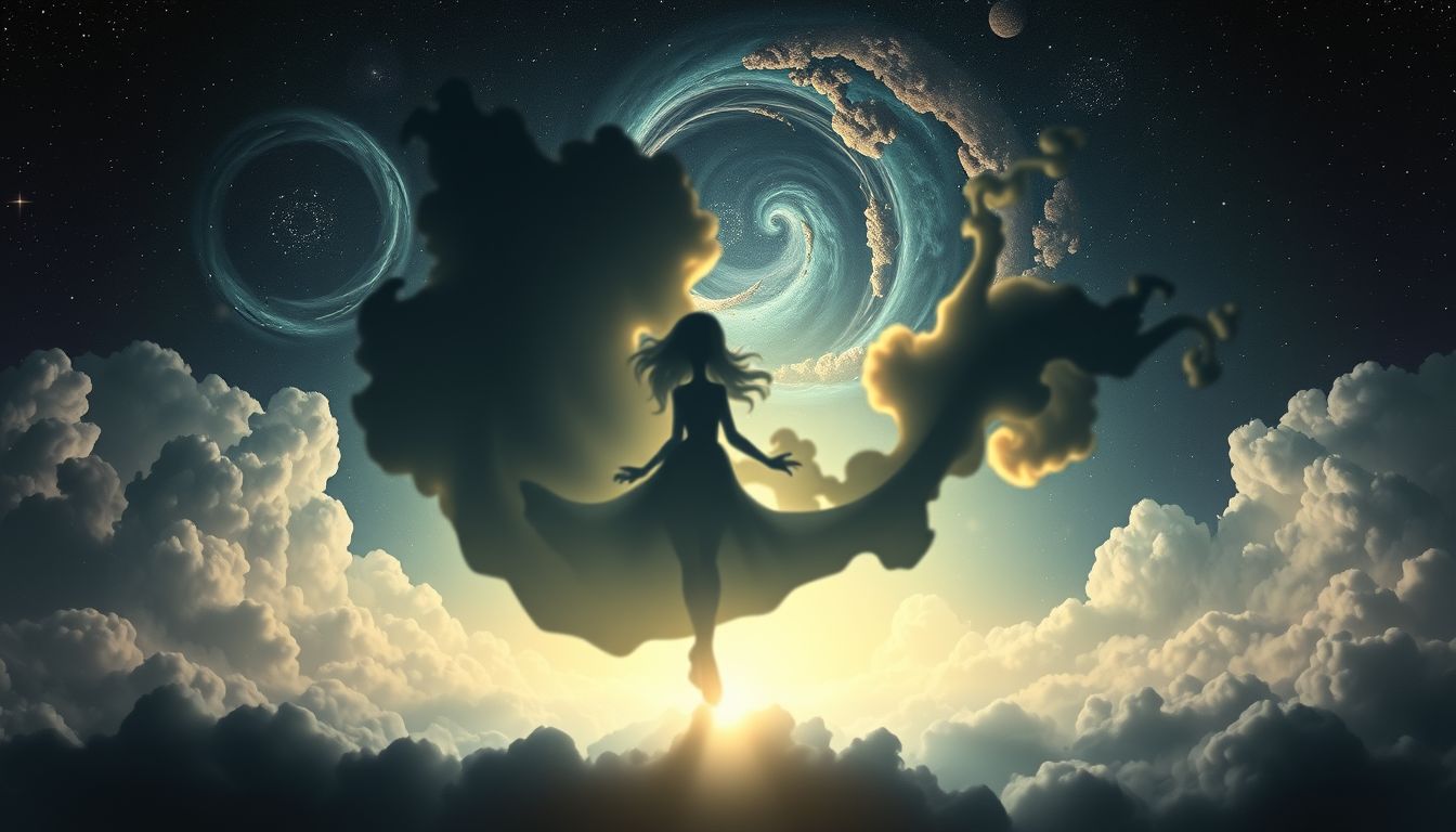 Manipulierte Schattenrisse symbolisieren verborgene Kontrolle und Täuschung im Traum.