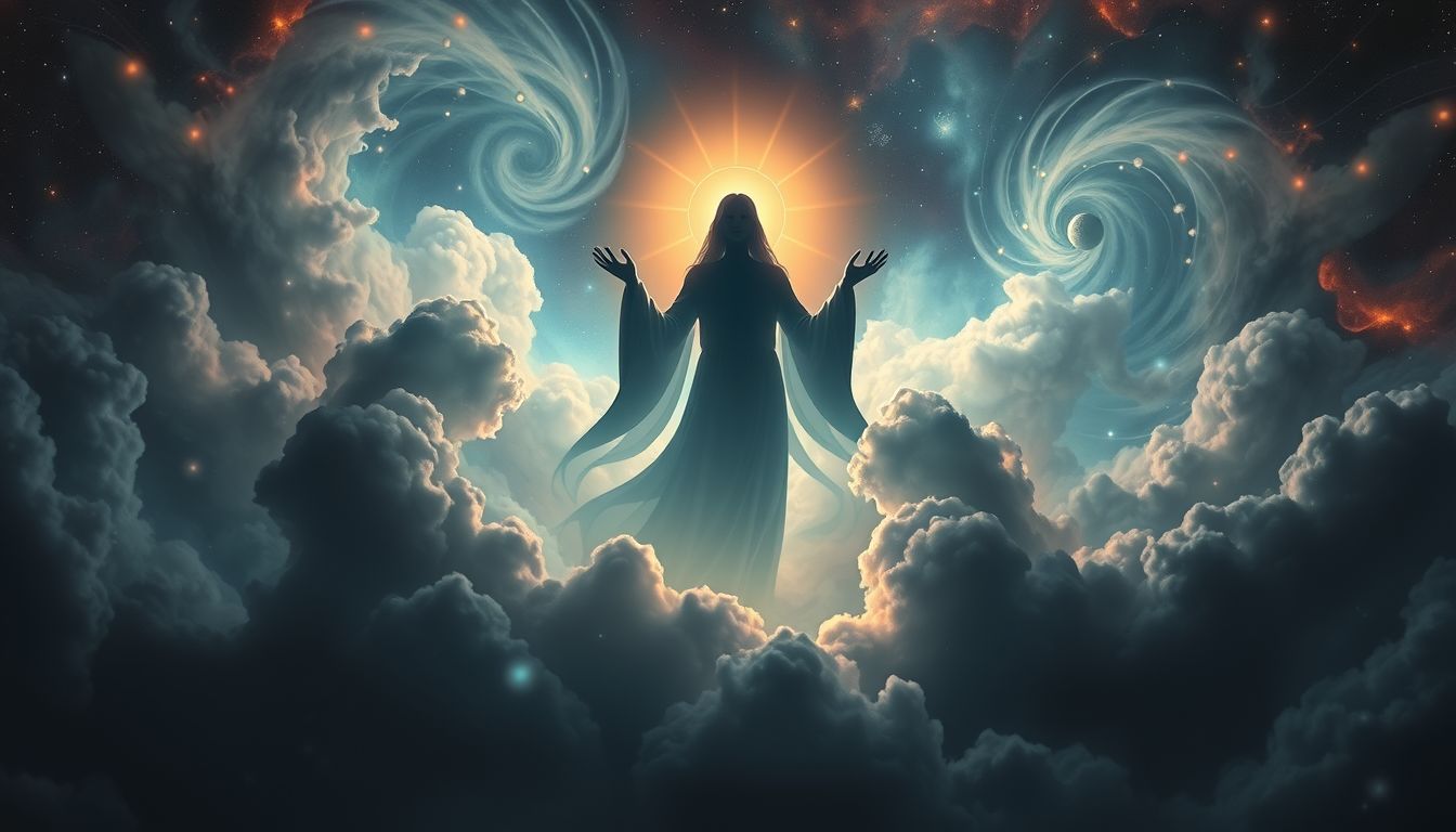 Der Schattenriss symbolisiert oft innere Weisheit und spirituelle Führung.