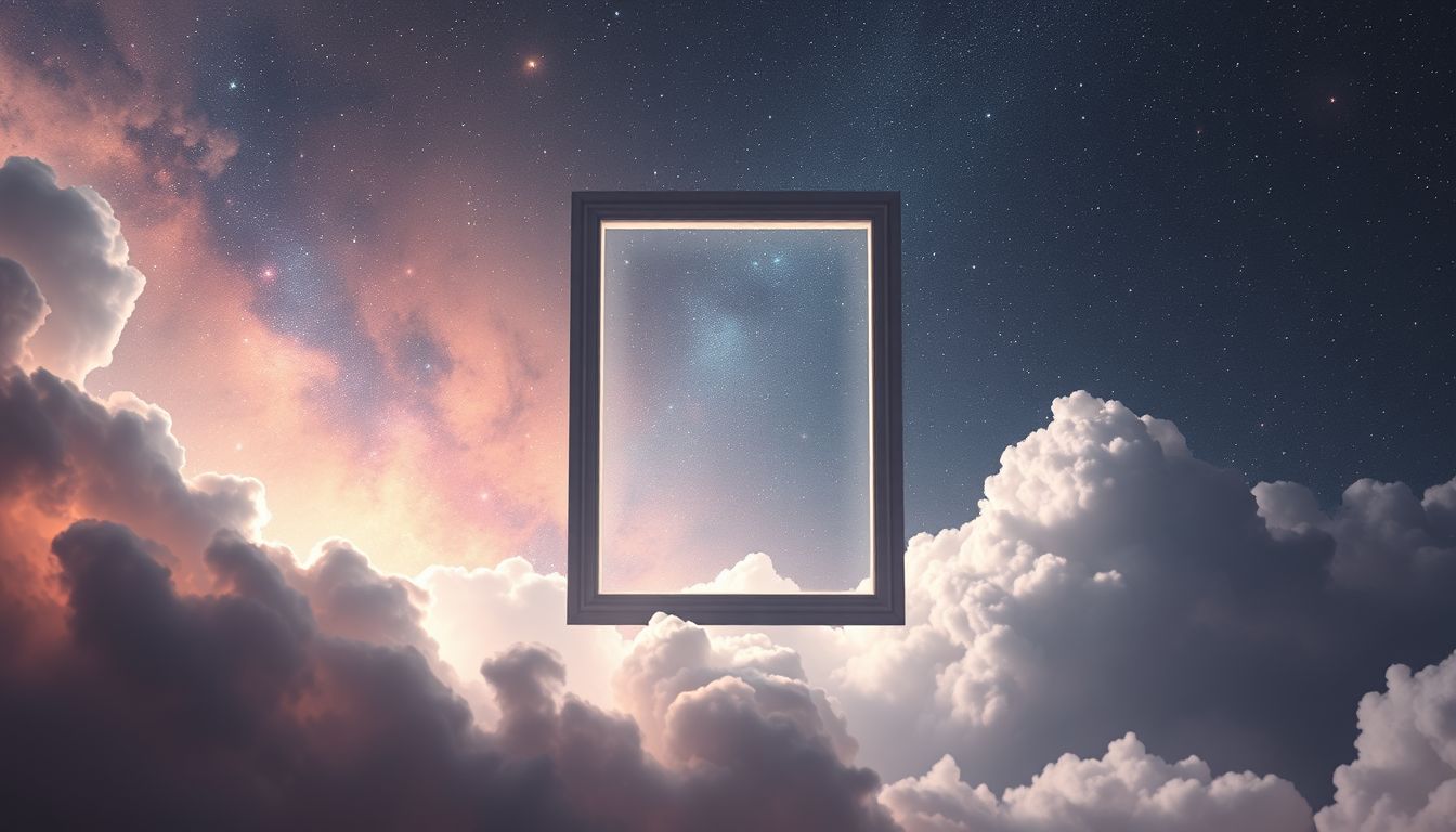 Der Schattenriss eines Fensters symbolisiert verborgene Chancen und Perspektiven.