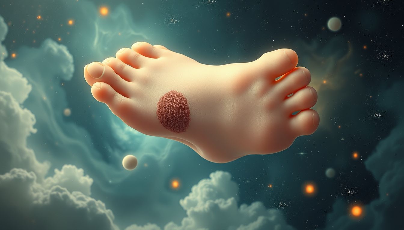 Schmutzige Zehennägel symbolisieren oft innere Vernachlässigung und Schuld.