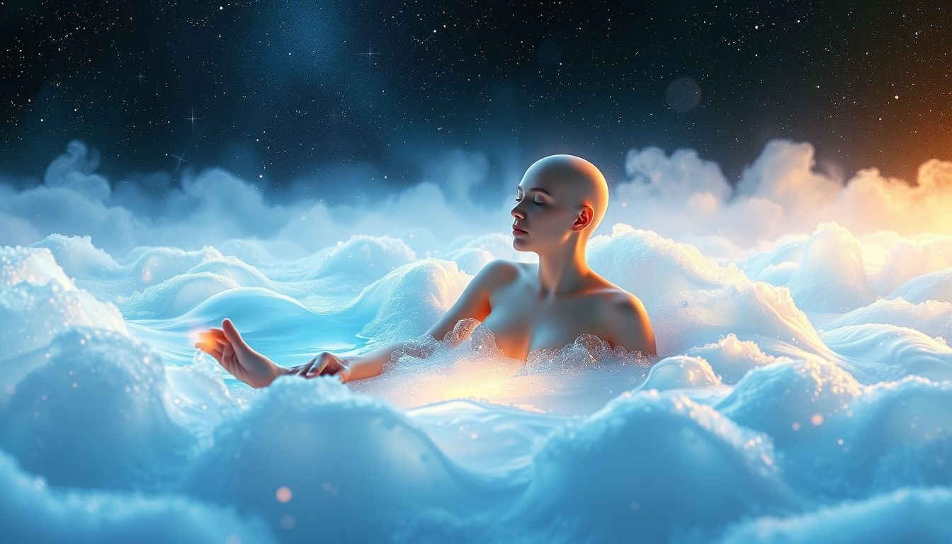 Im Traum einseifen symbolisiert Reinigung von Geist und Seele.