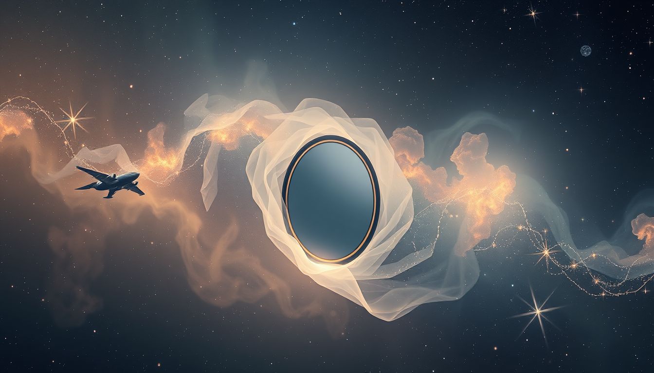 Taschenspiegel im Traum symbolisieren Selbstreflexion und verborgene Gefühle.