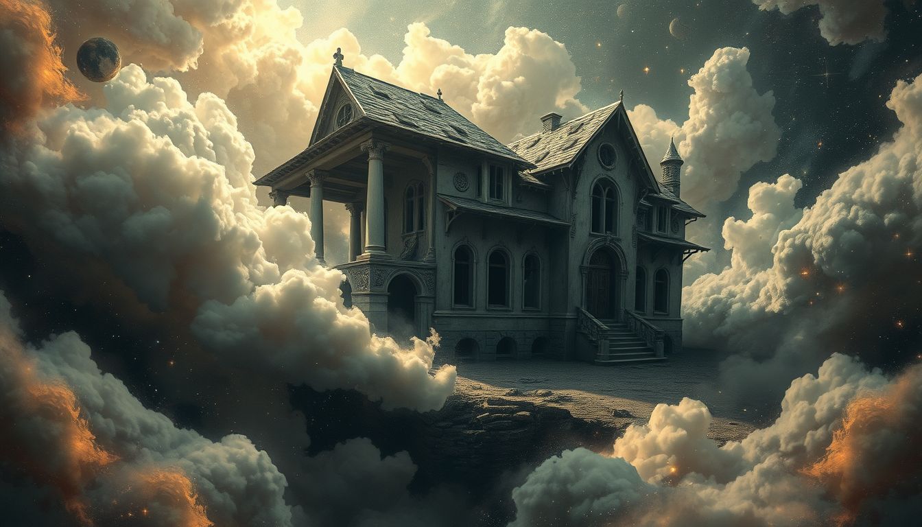 Ein verlassenes Tollhaus symbolisiert oft innere Einsamkeit und Verlassenheit.