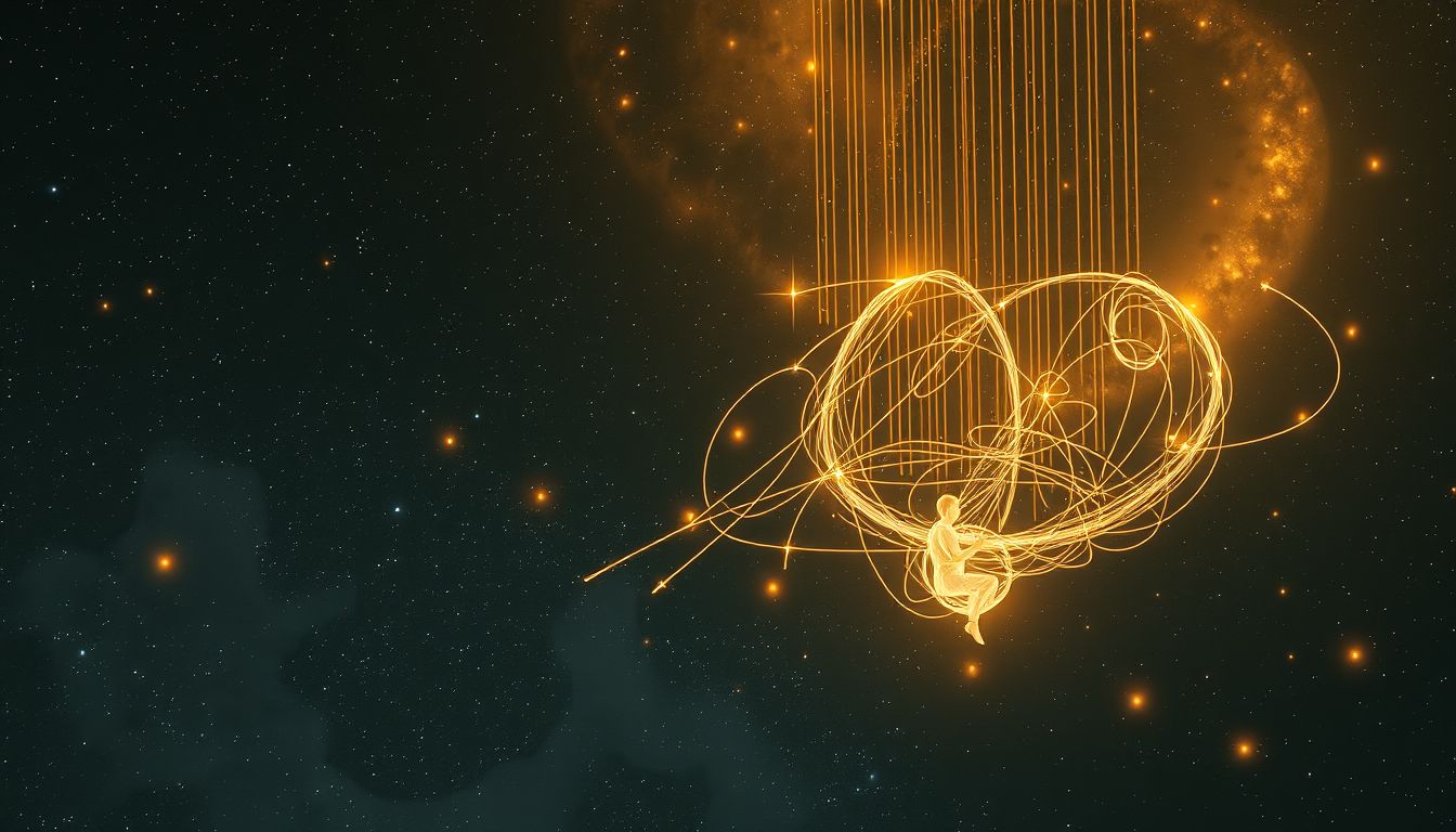 Alleine weben symbolisiert kreative Selbstentfaltung und innere Harmonie.