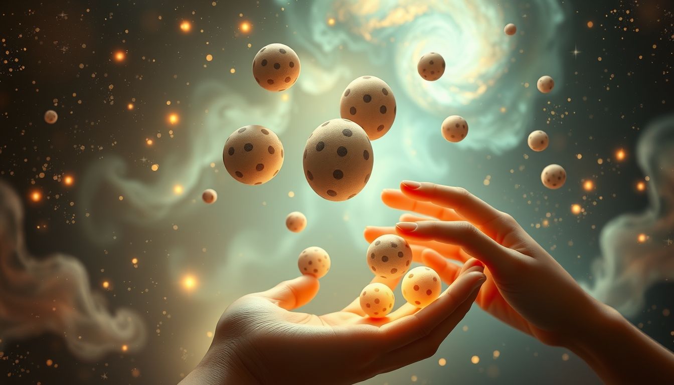 Essen mit Tupfenmuster symbolisiert Freude und kreative Lebensfreude.