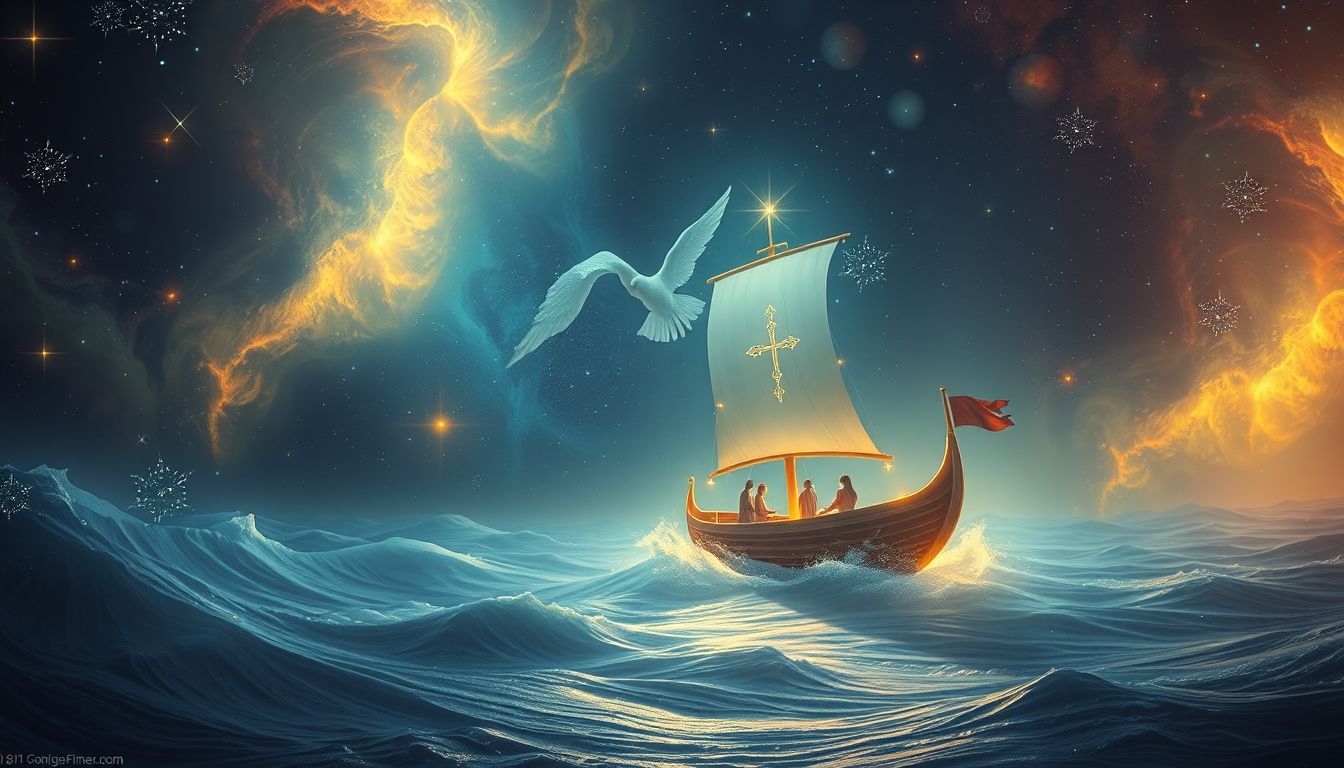 Ein Maat auf hoher See symbolisiert Führung und innere Orientierung.