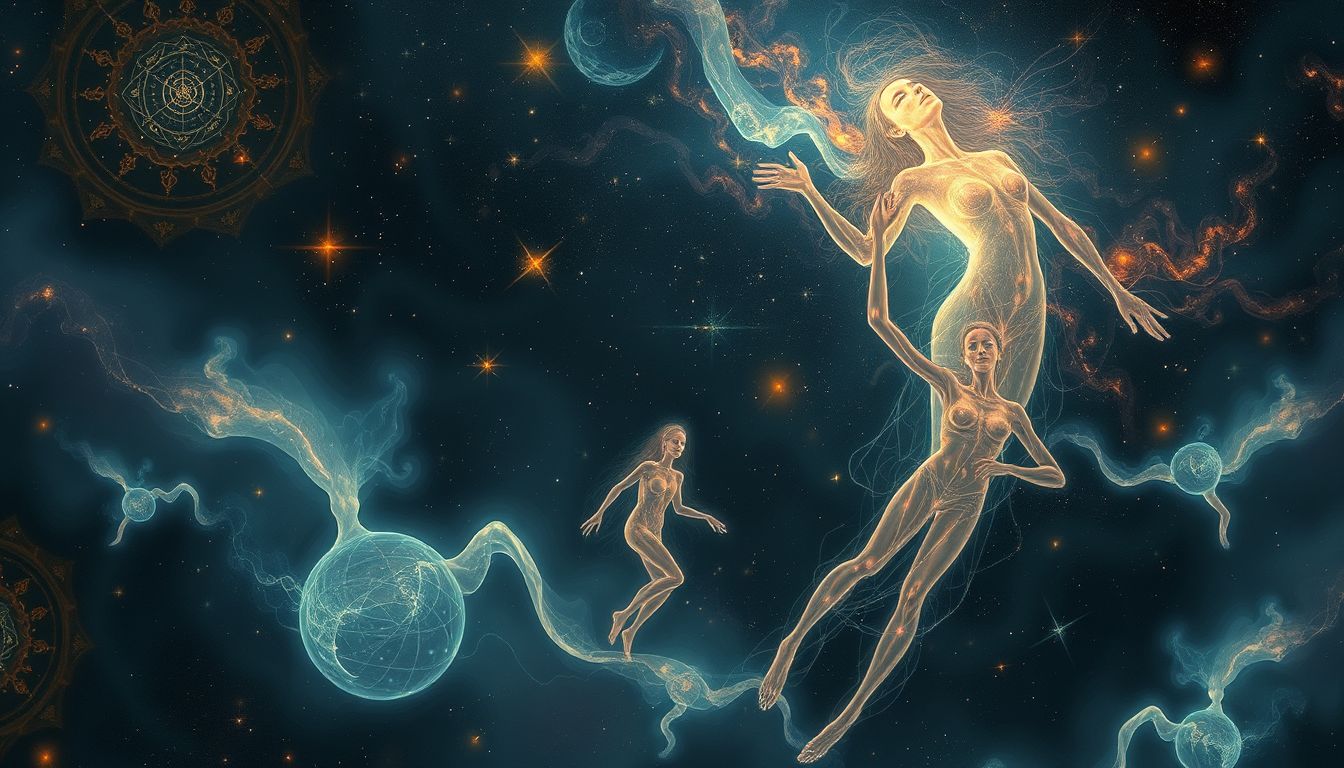 Solche Träume können verdrängte karmische Konflikte aus alten Leben offenbaren.