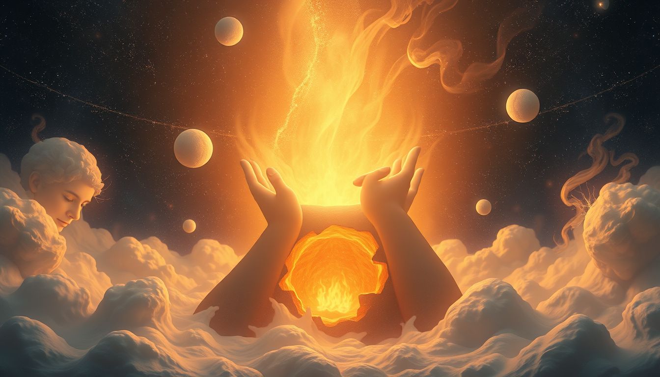 Das Reparieren der Heizung symbolisiert emotionale Wärme und Sicherheit.
