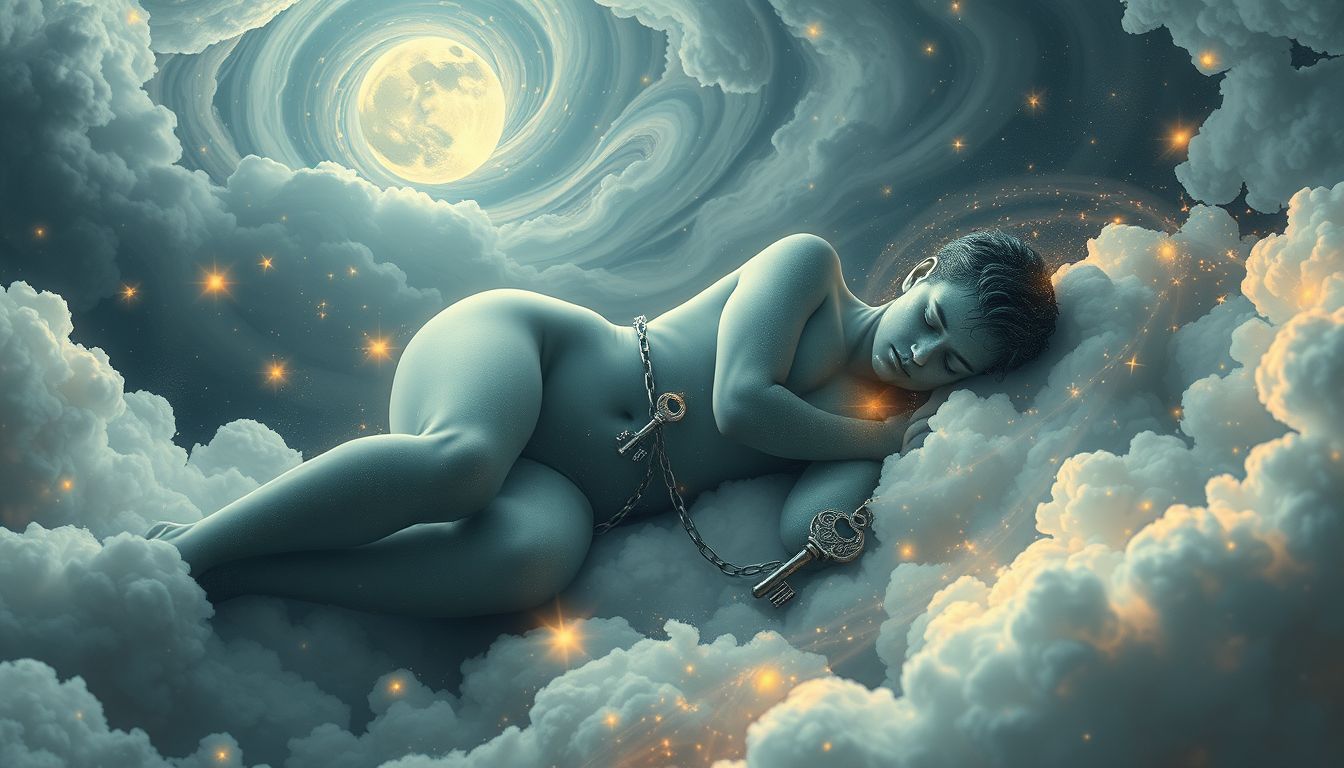 Ein schlafender Wärter symbolisiert innere Wachsamkeit und Ruhe.