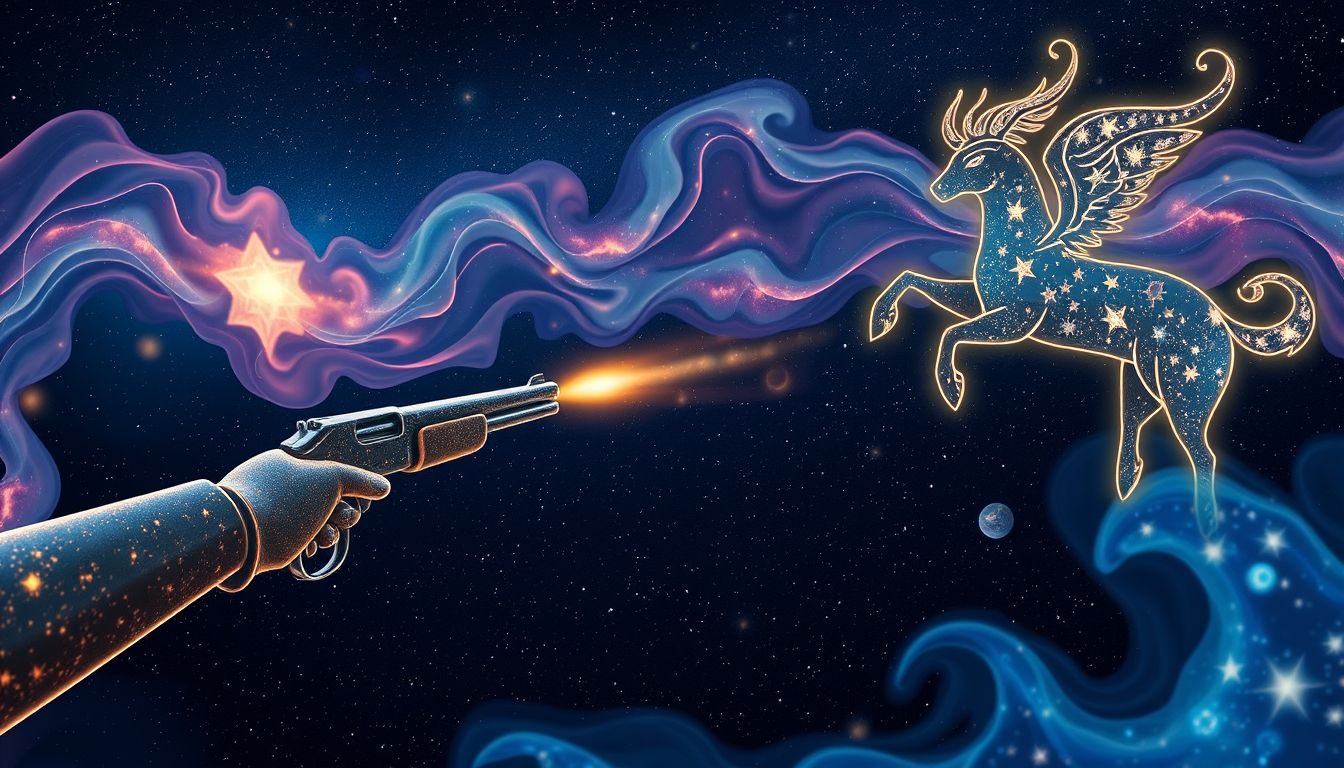 Ein Feuergewehr gegen Tiere im Traum symbolisiert innere Konflikte.