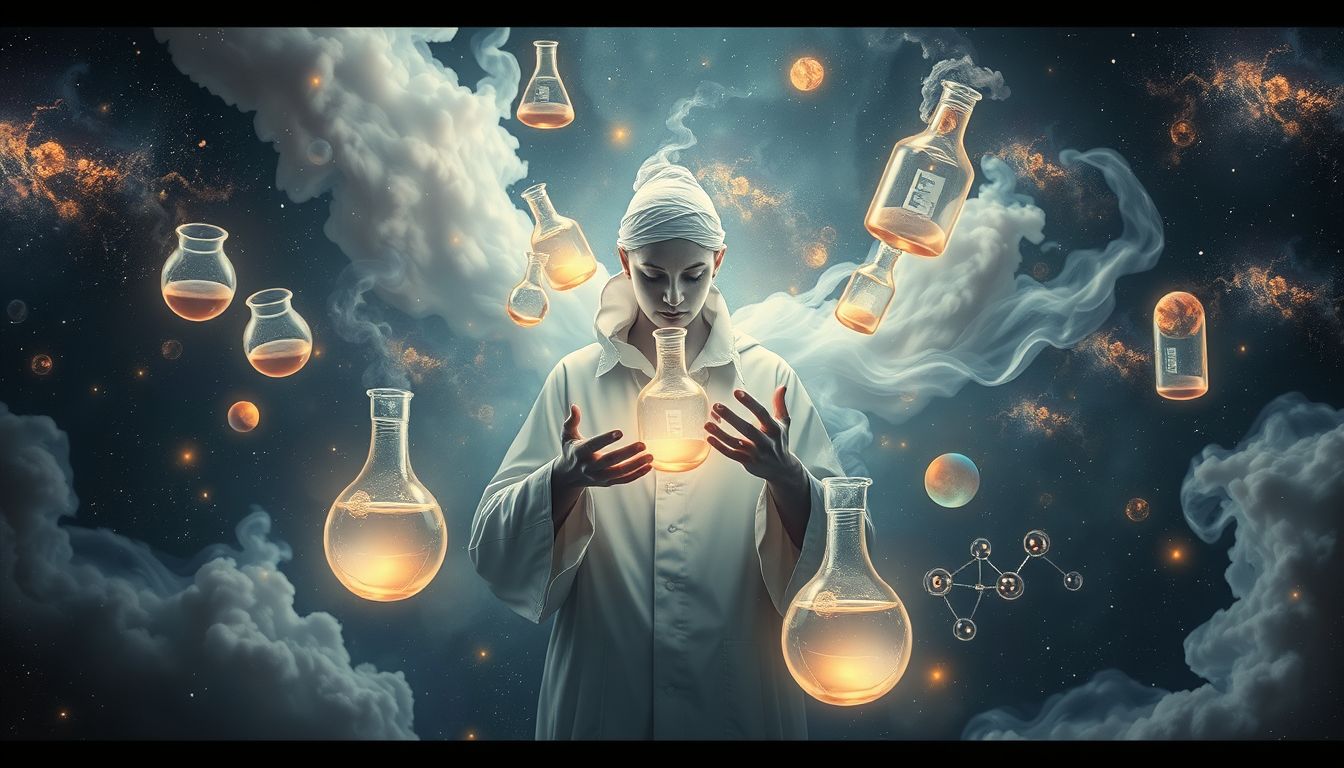 Einen Chemiker träumen sehen symbolisiert Forschung und innere Transformation.