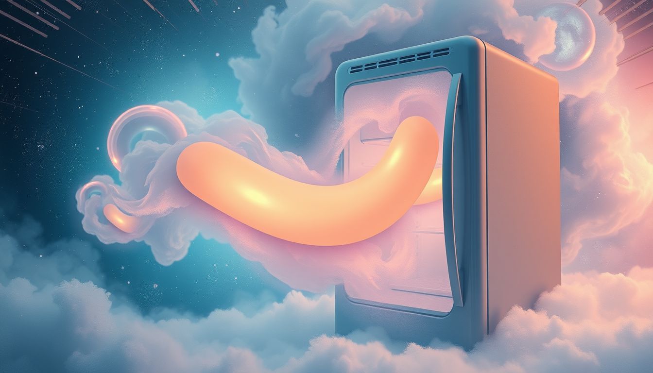 Das Vergessen der Wurst im Kühlschrank symbolisiert verpasste Chancen.