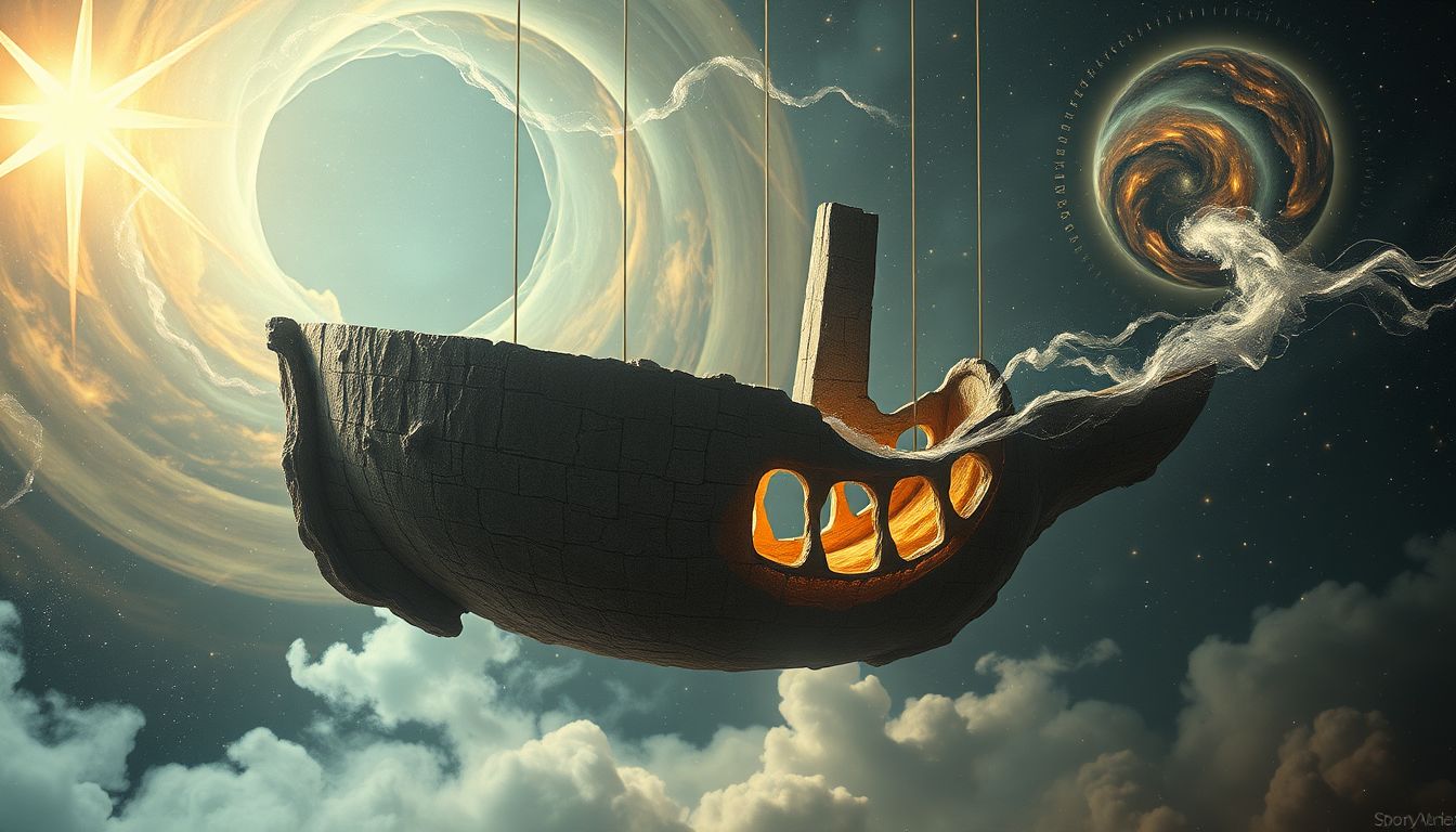 Ein versteineter Rumpf symbolisiert oft innere Blockaden und Stillstand.