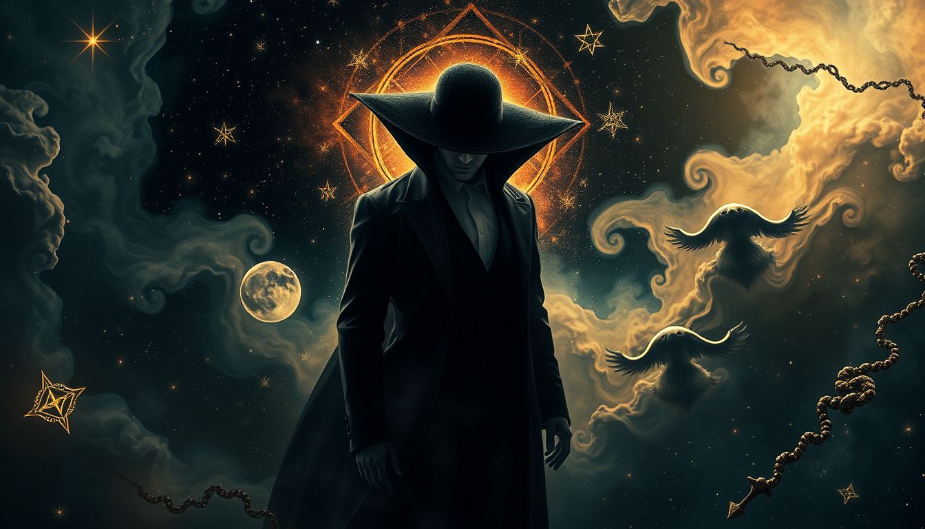 Ein Lebemann als Feind symbolisiert innere Konflikte und Verführung.