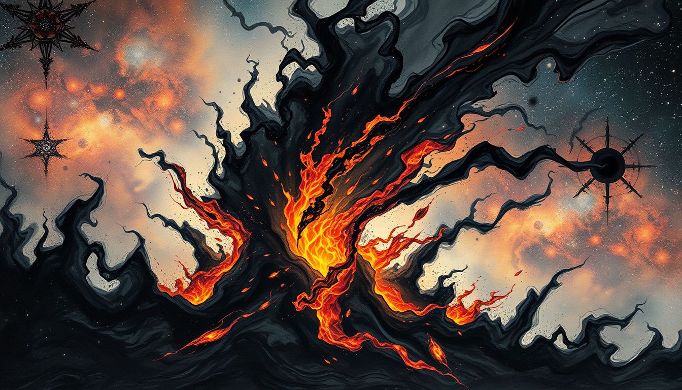 Kohlezeichnungen im Traum symbolisieren oft unterdrückte Wut oder Aggression.