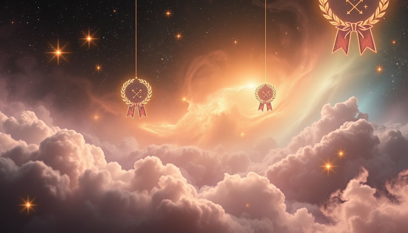 Am Schießstand eine Auszeichnung symbolisiert Erfolg und Anerkennung im Traum.