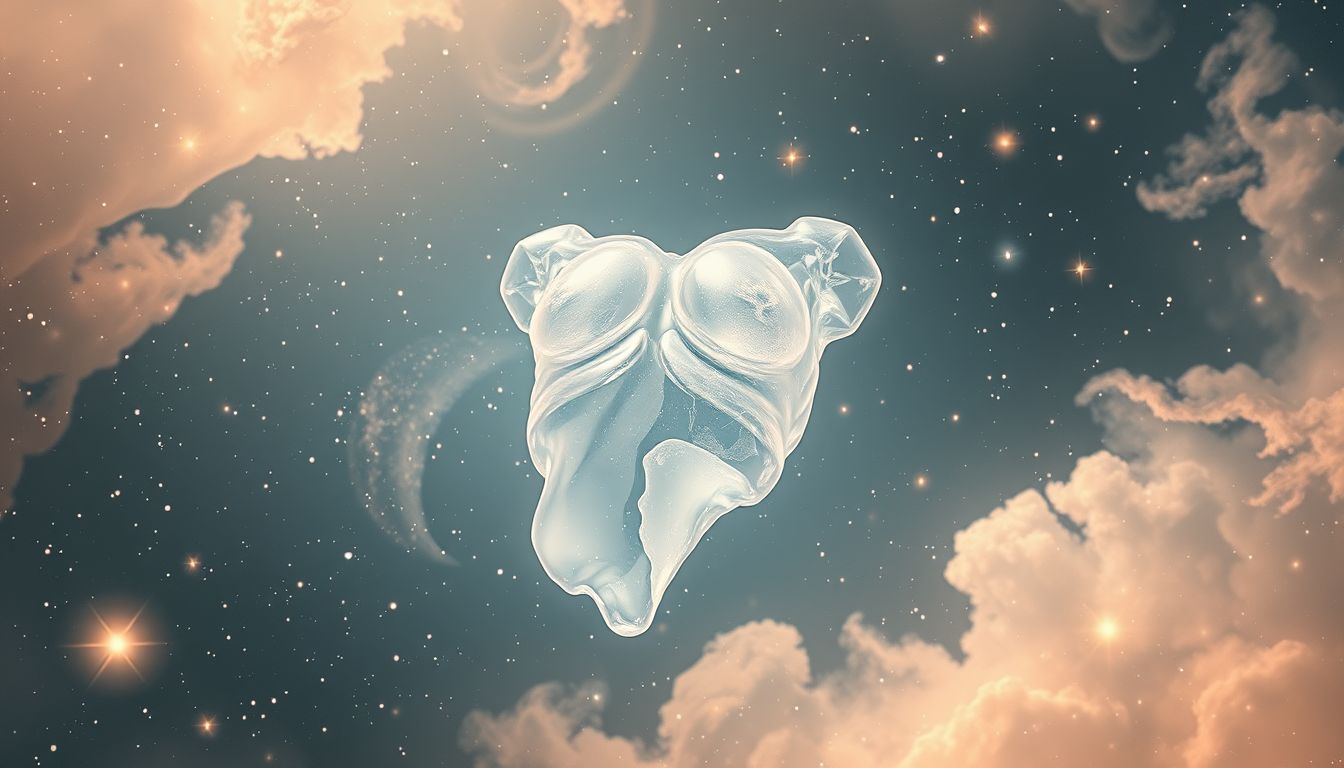 Ein gläserner Rumpf symbolisiert Zerbrechlichkeit und Transparenz im Traum.
