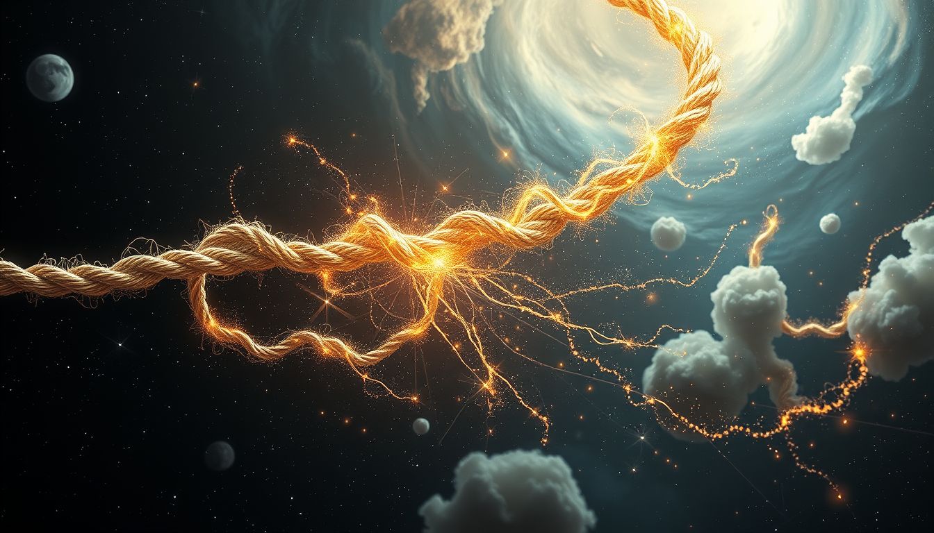 Im Traum reißendes Tau symbolisiert plötzliche Konfliktlösungen.