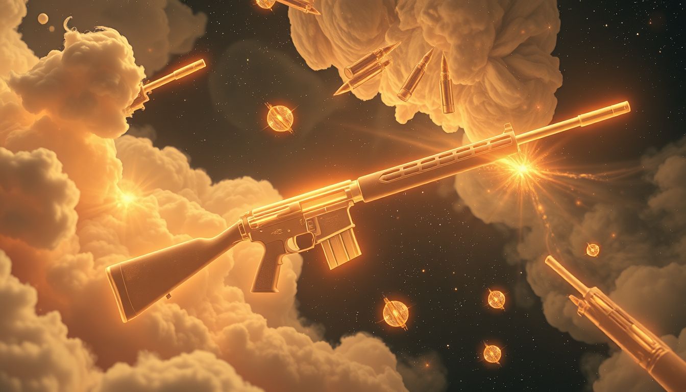 Ein Feuergewehr im Traum symbolisiert oft innere Konflikte.