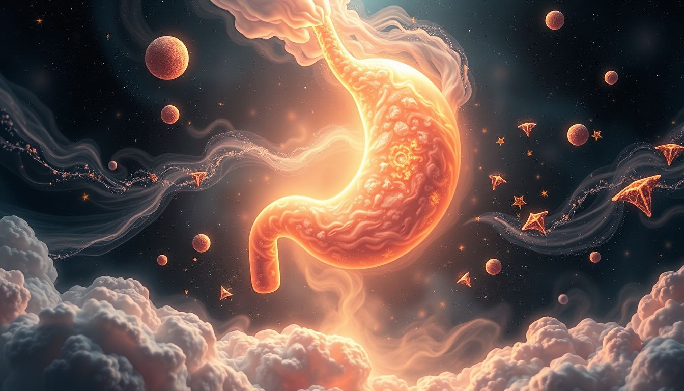 Ein überfüllter Magen im Traum symbolisiert emotionale Überforderung.