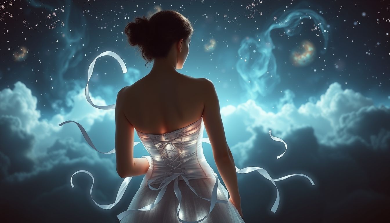 Das Beobachten eines Schnürleibs symbolisiert Kontrolle und Selbstdisziplin im Traum.