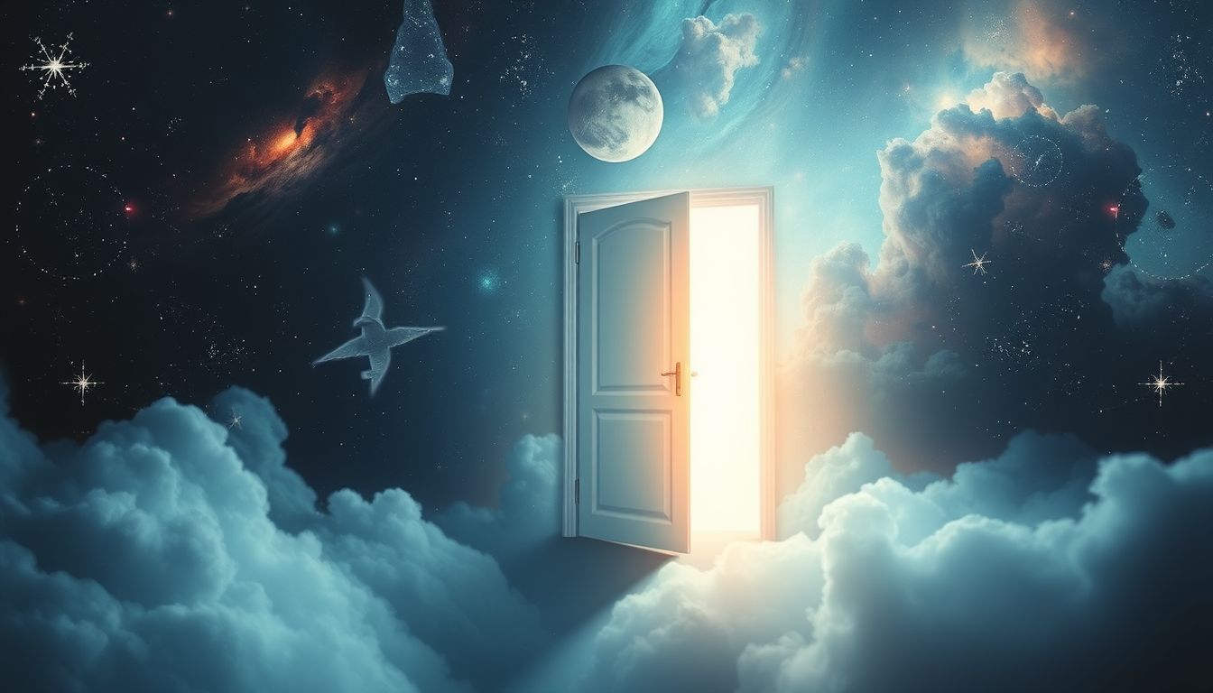 Das Öffnen ohne Person symbolisiert verborgene Chancen und Unsicherheit.