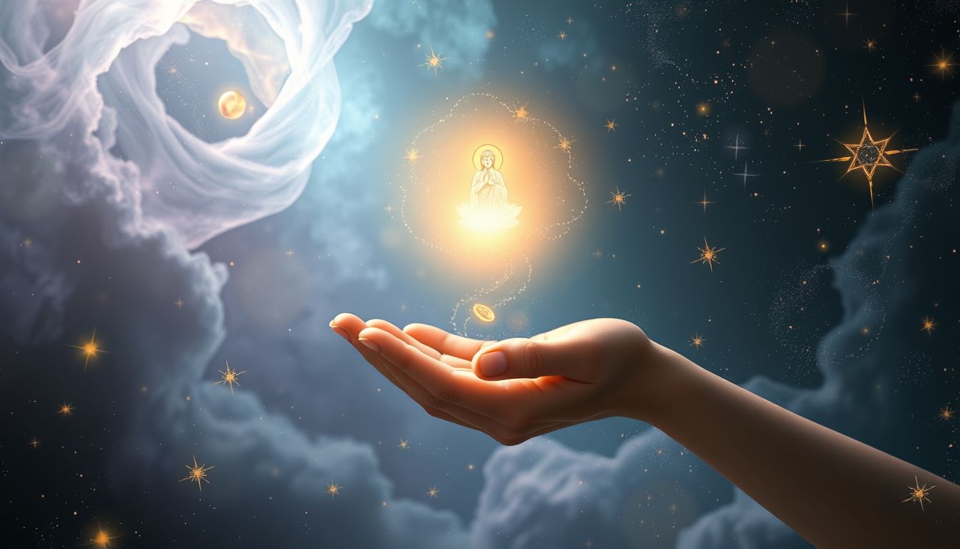 Der Traum vom Verschenken eines heiligen Bildes symbolisiert spirituelle Großzügigkeit.